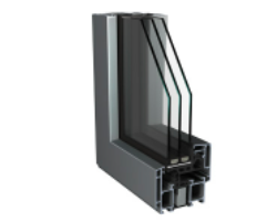 Menuiserie aluminium gris RAL 7016 pour studio de jardin Eco-Lodgy
