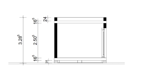 plan de coupe du studio de jardin one 15m2 plan de coupe du studio de jardin one 15m2