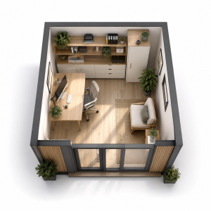 amenagement interieur studio de jardin transforme en bureau Aménagement intérieur studio de jardin transforme en bureau