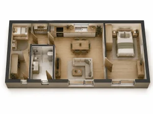 studio de jardin ossature bois ONE 35m2 pour accueillir une famille